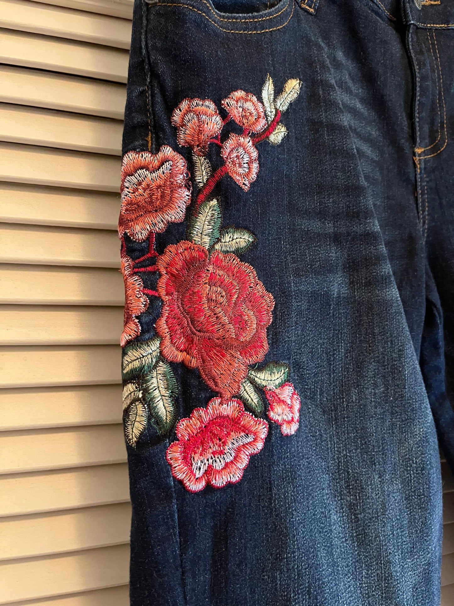 KUT Embroidered Jeans (8)
