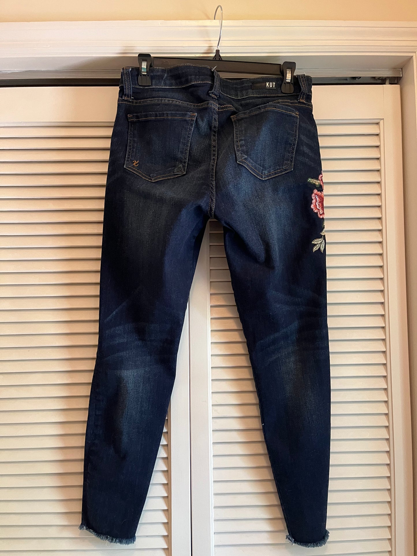 KUT Embroidered Jeans (8)