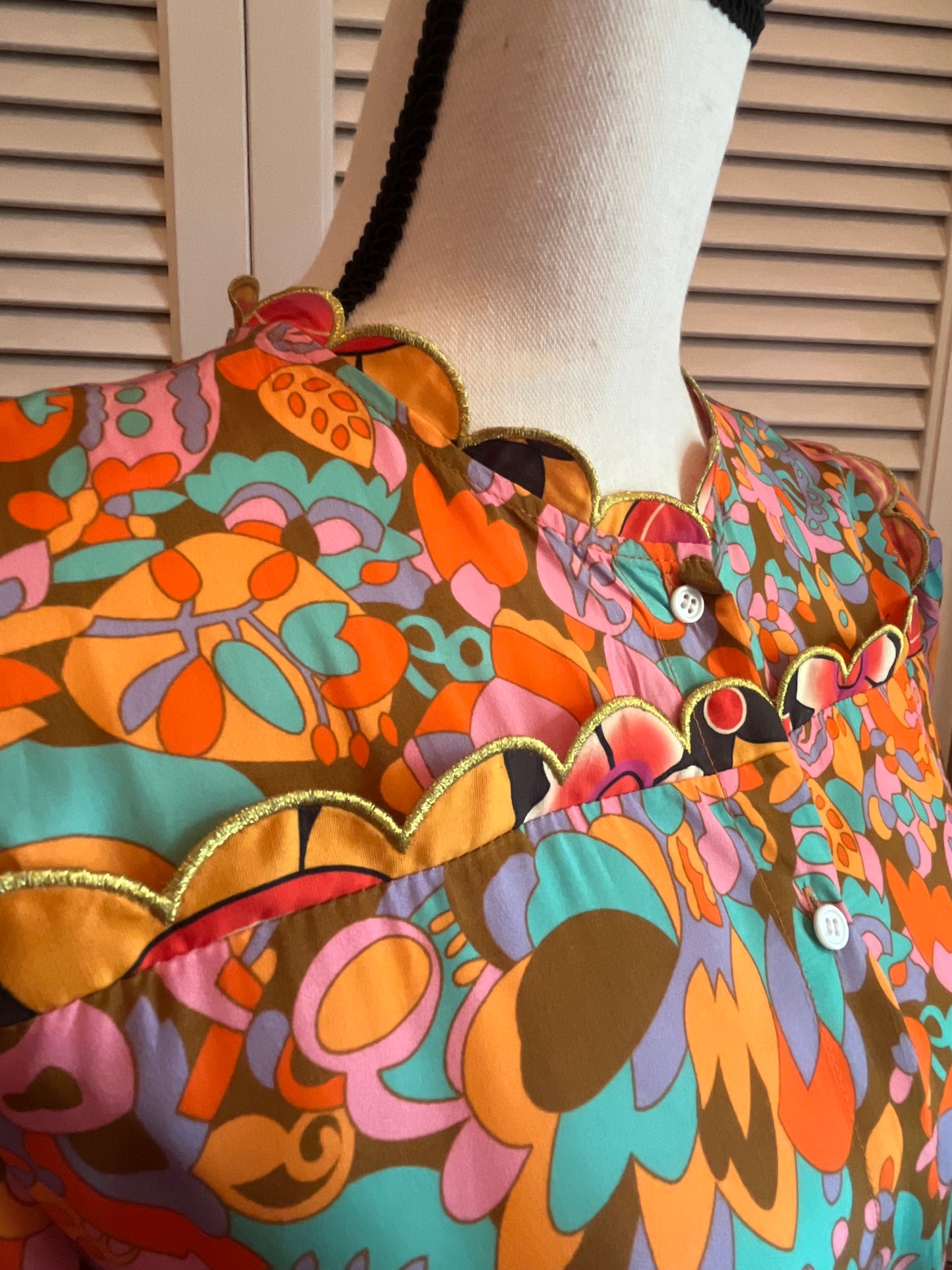 Celia B Long Sleeve Tiered Dress (L)
