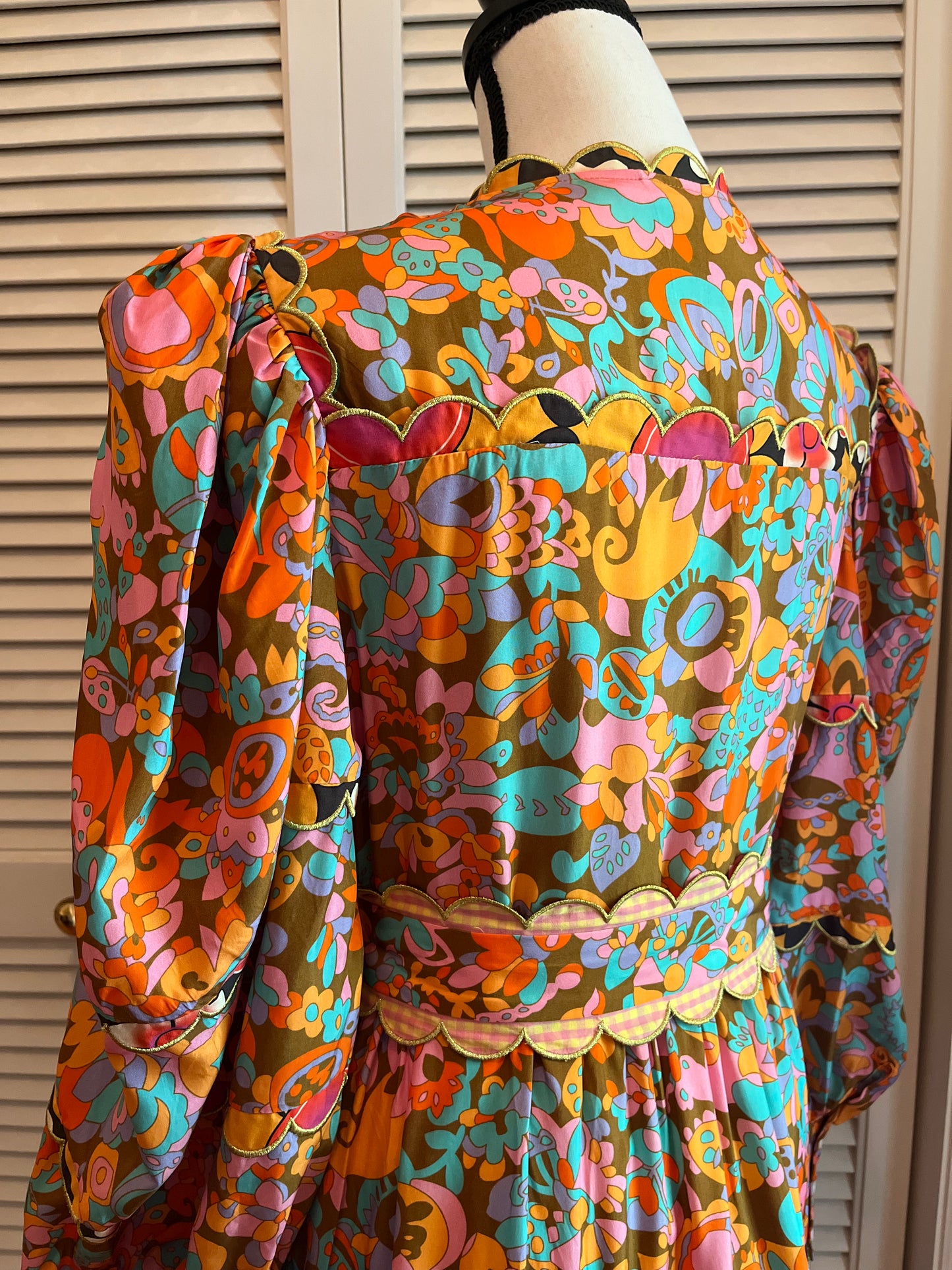 Celia B Long Sleeve Tiered Dress (L)