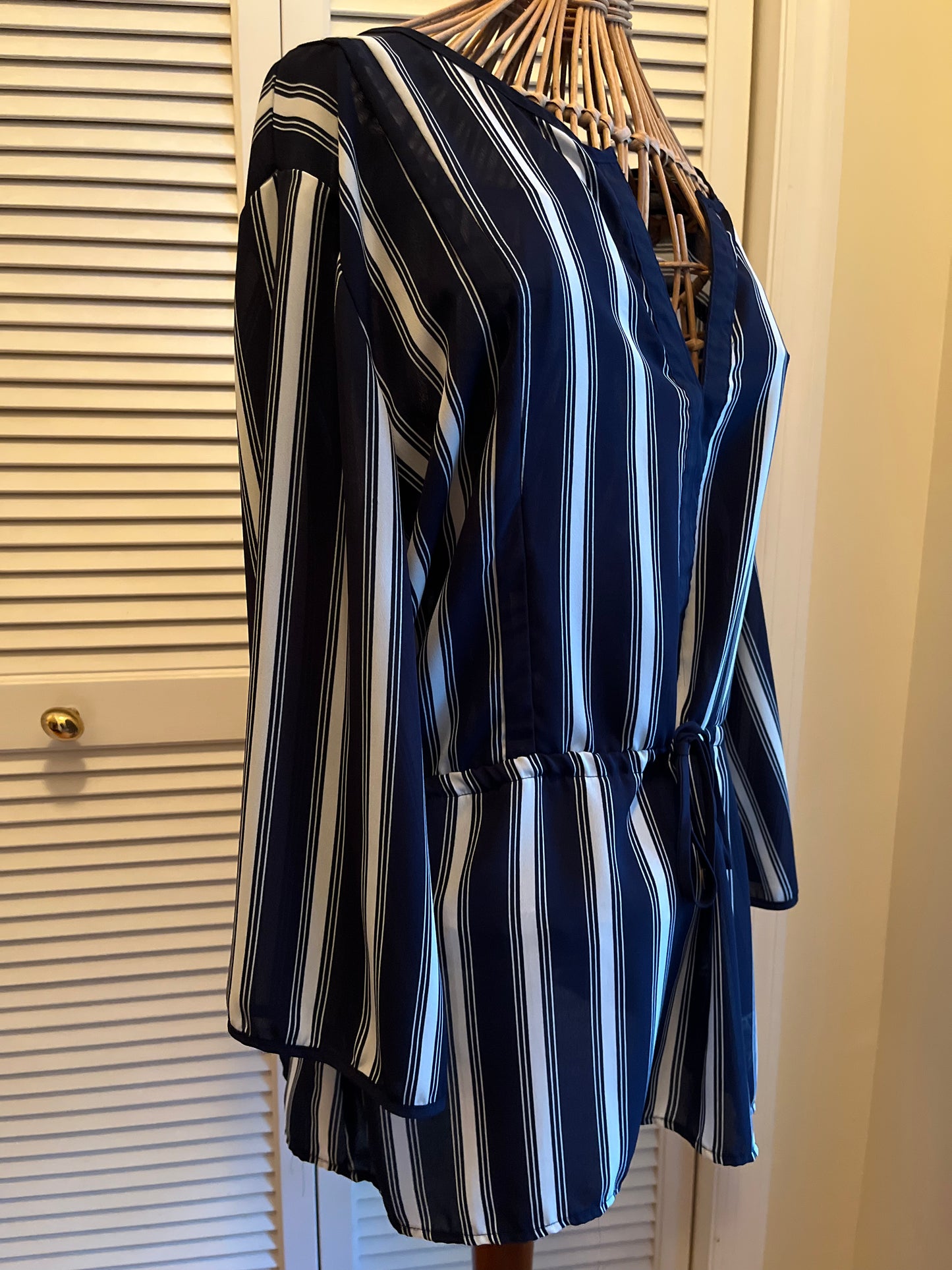 Ellen Weaver Drawstring Tunic Top (2XL)