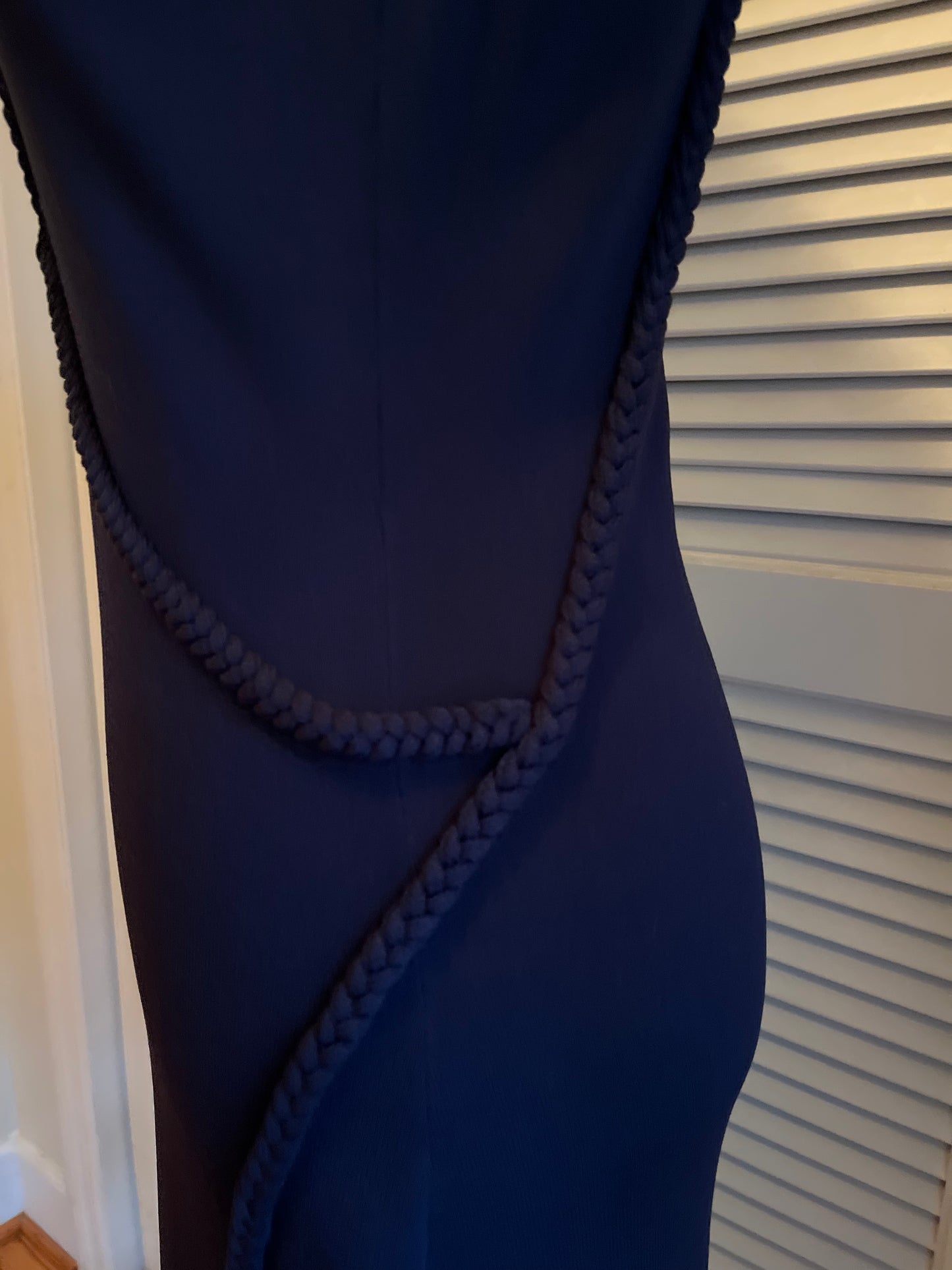 Etcetera Navy Rope Accent Dress (M)