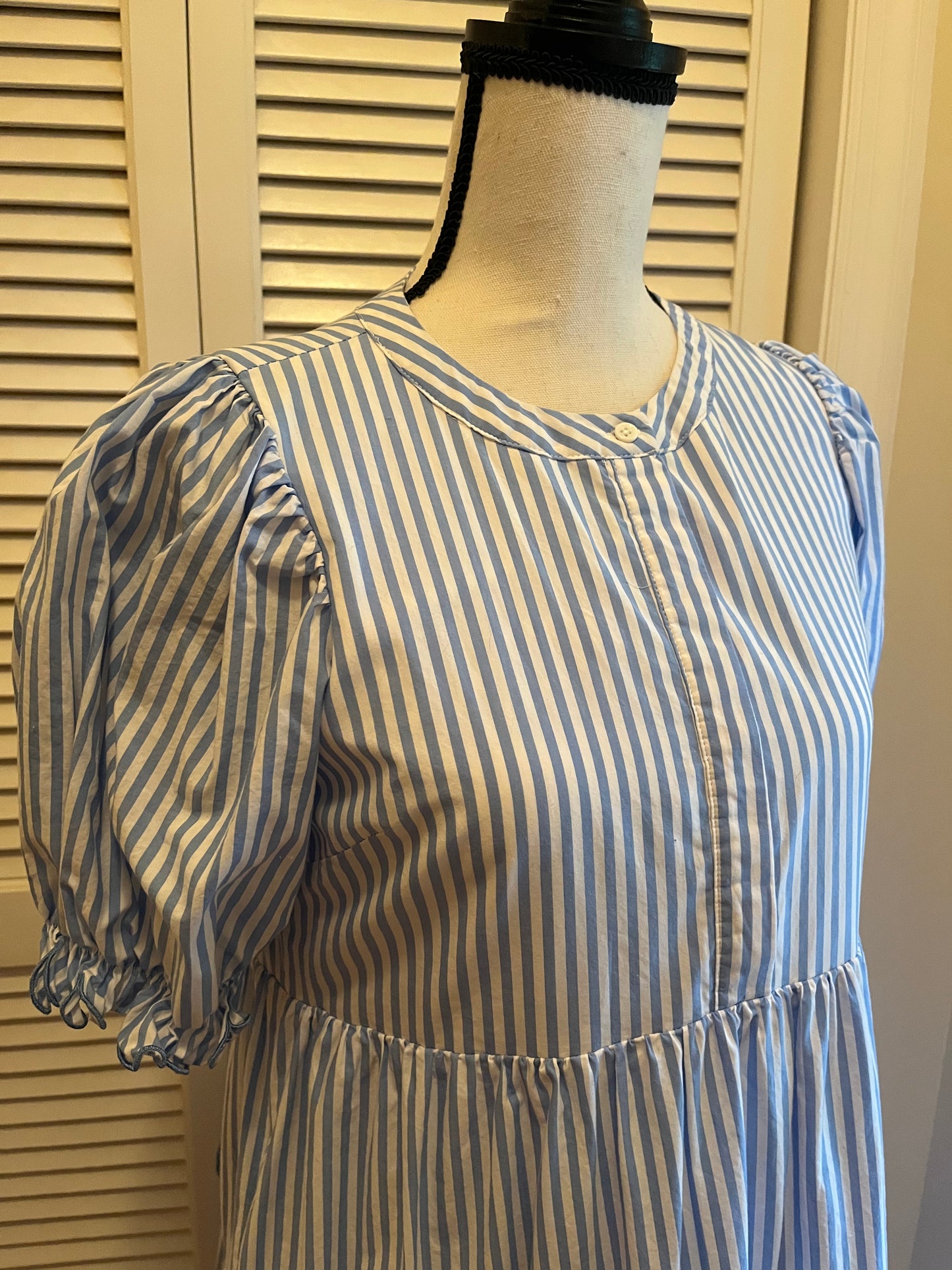 English Factory Seersucker Stripe Dress (S)