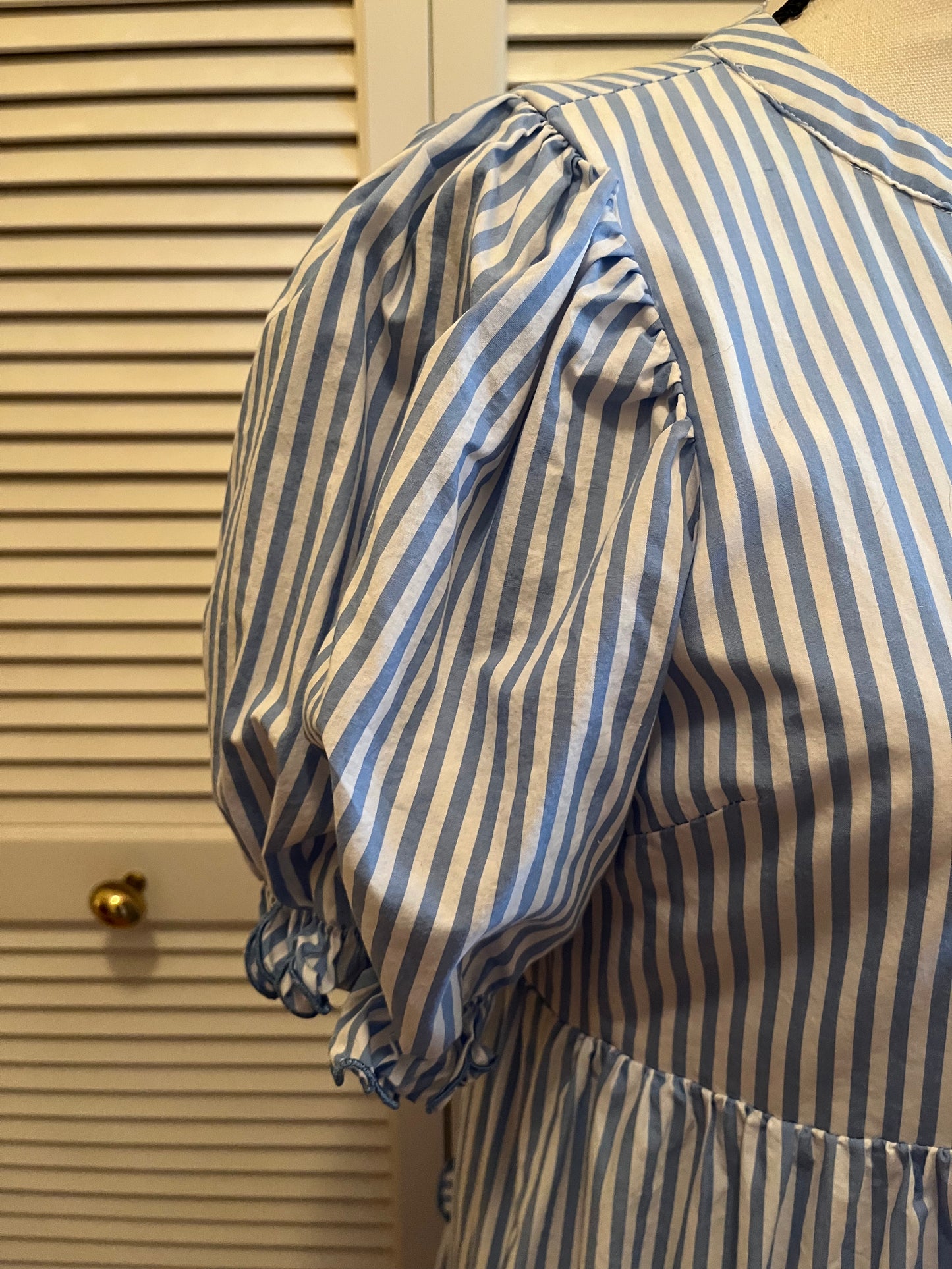 English Factory Seersucker Stripe Dress (S)