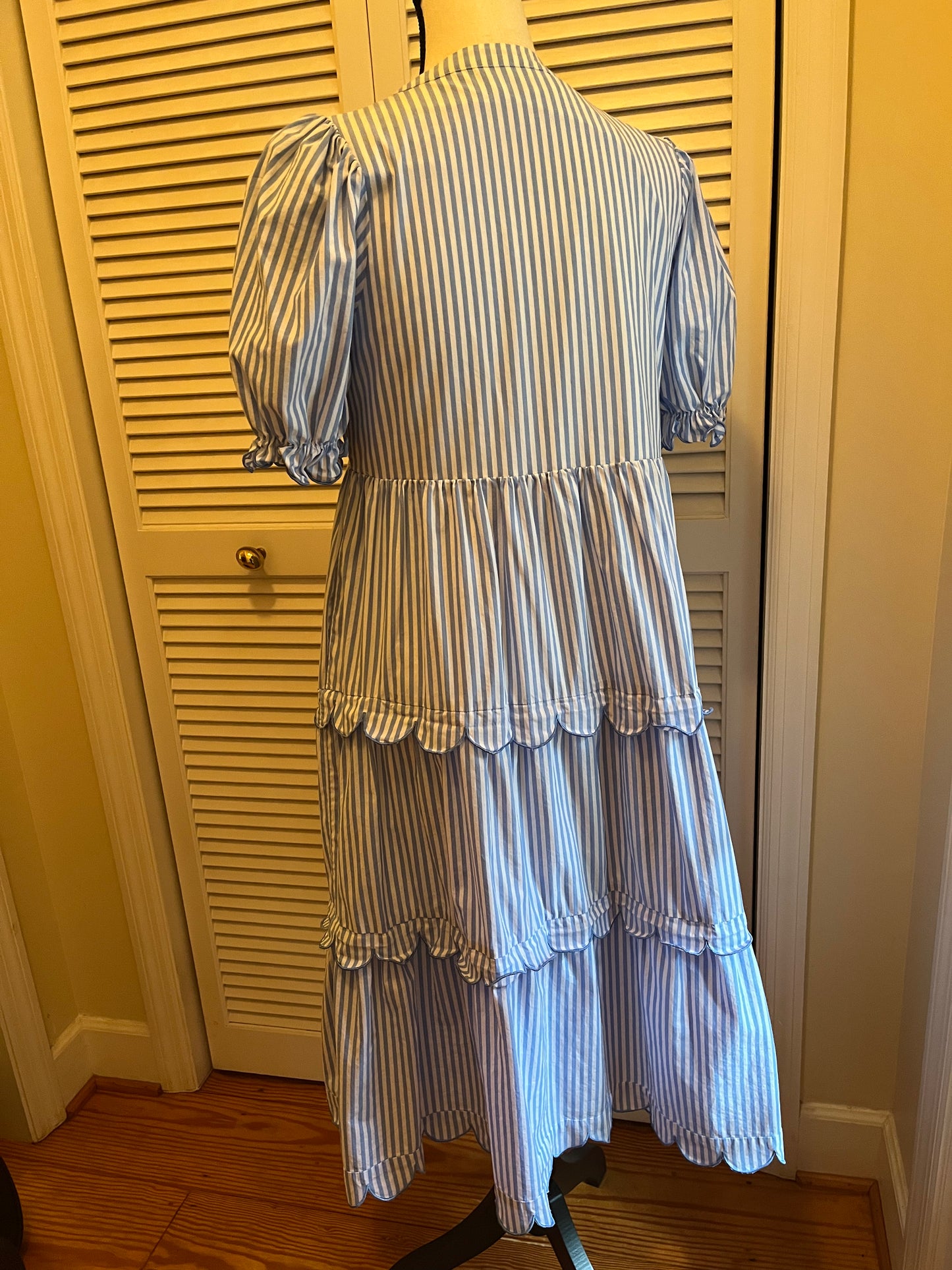 English Factory Seersucker Stripe Dress (S)