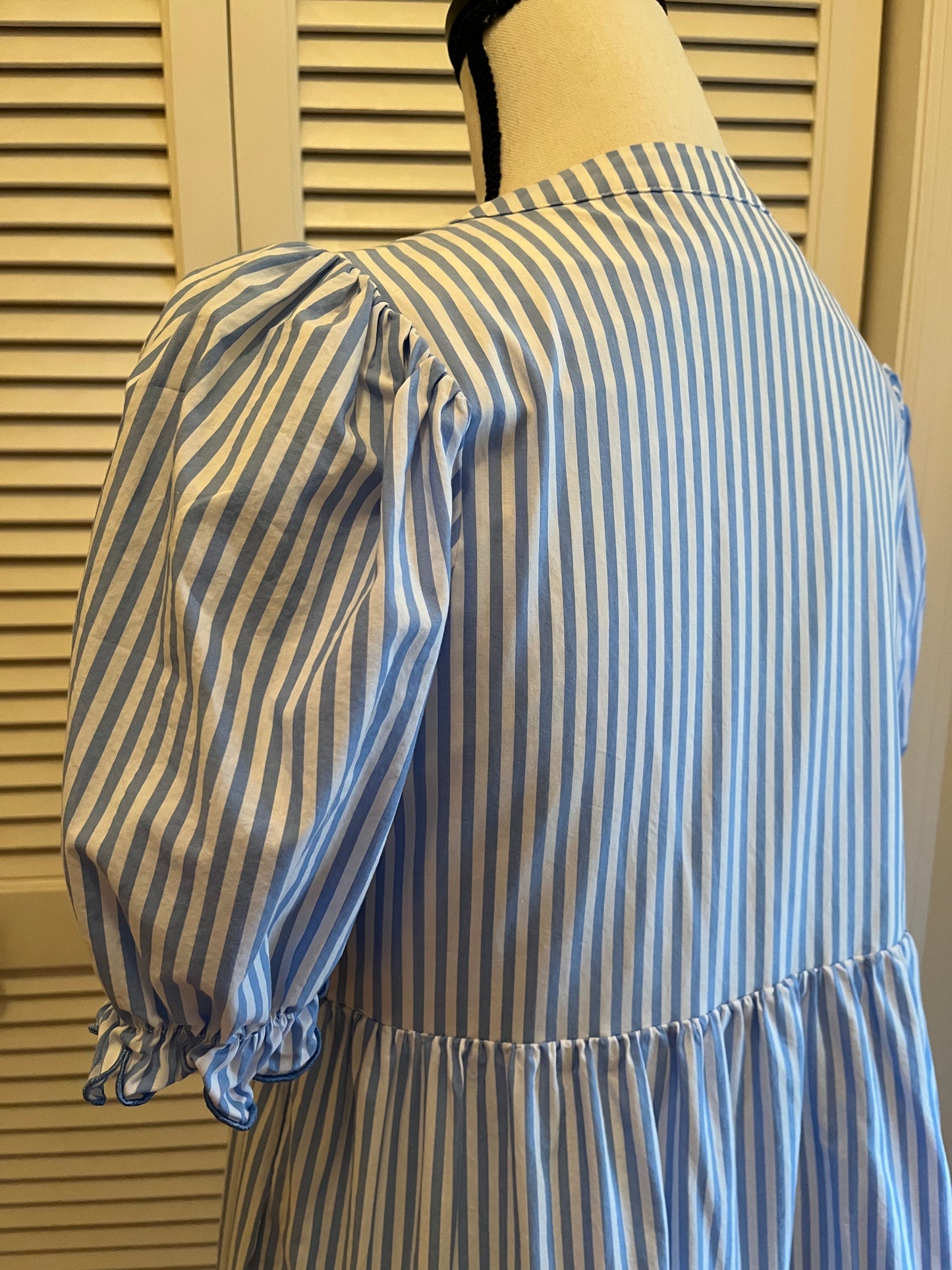 English Factory Seersucker Stripe Dress (S)