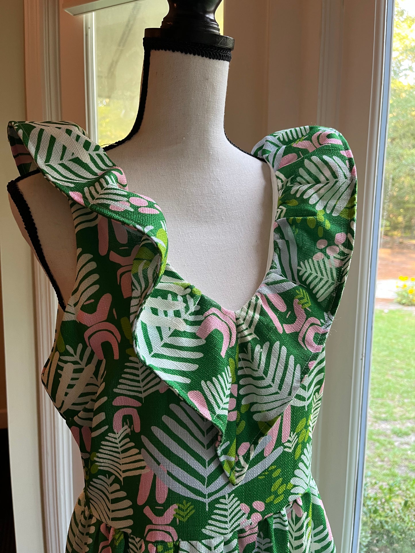 CK Bradley Sleeveless Tropical Print Dress (M)