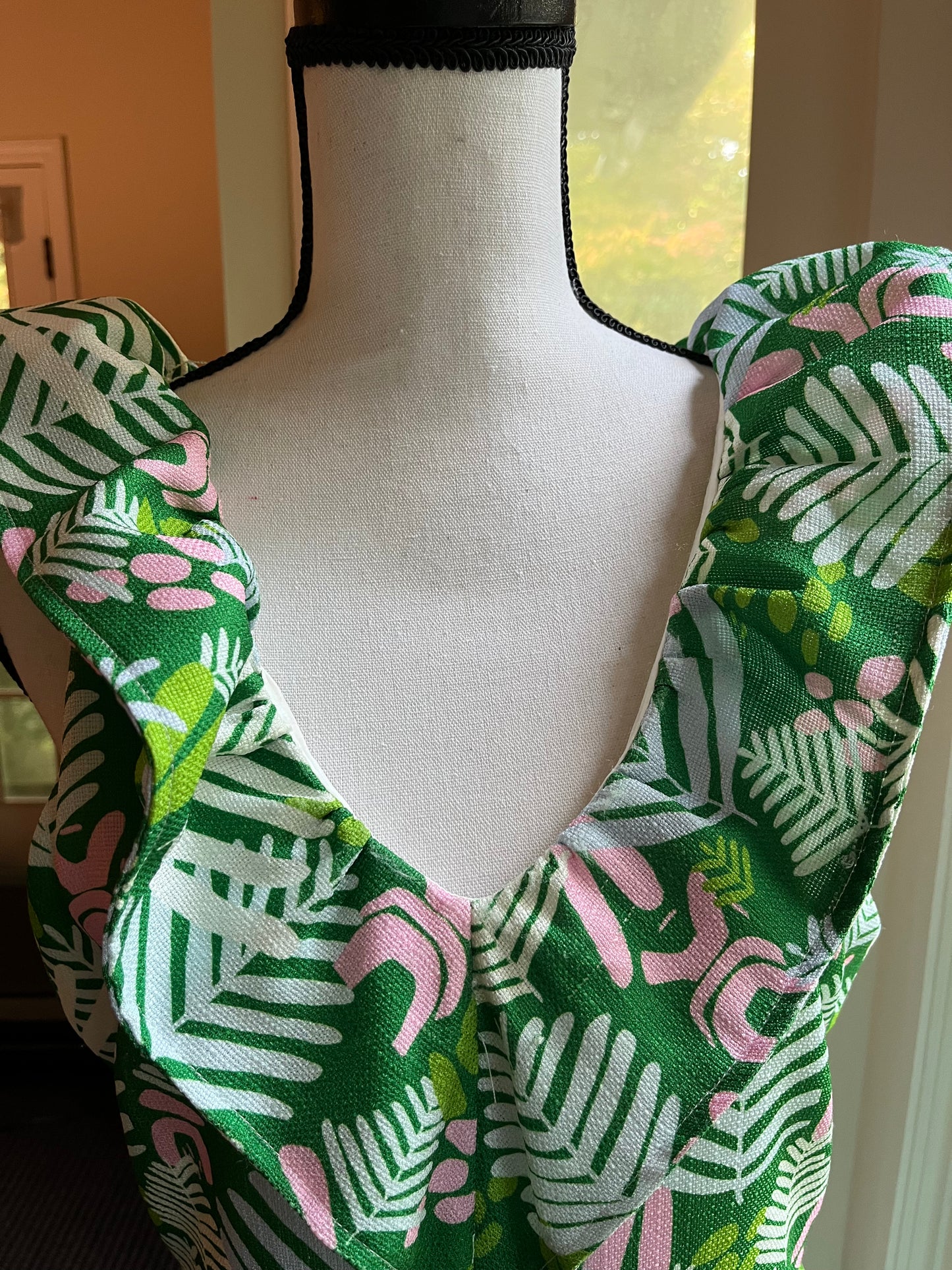 CK Bradley Sleeveless Tropical Print Dress (M)