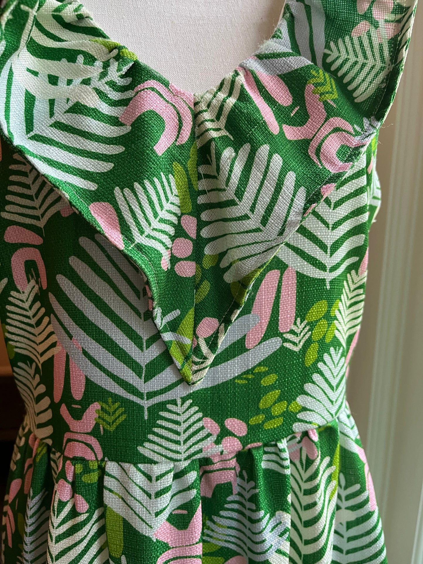 CK Bradley Sleeveless Tropical Print Dress (M)