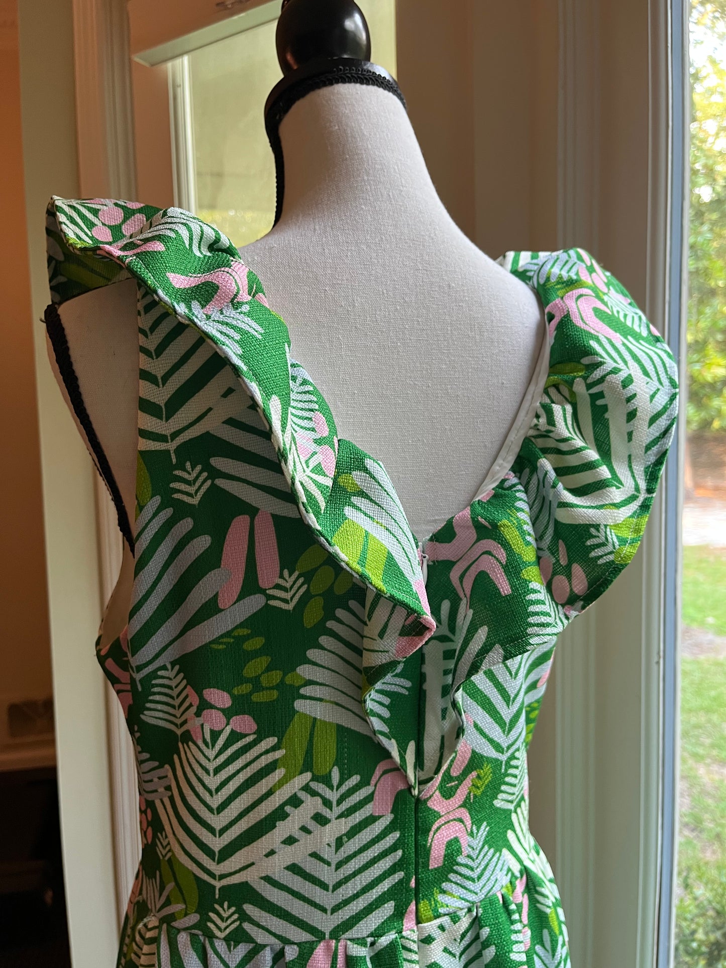CK Bradley Sleeveless Tropical Print Dress (M)