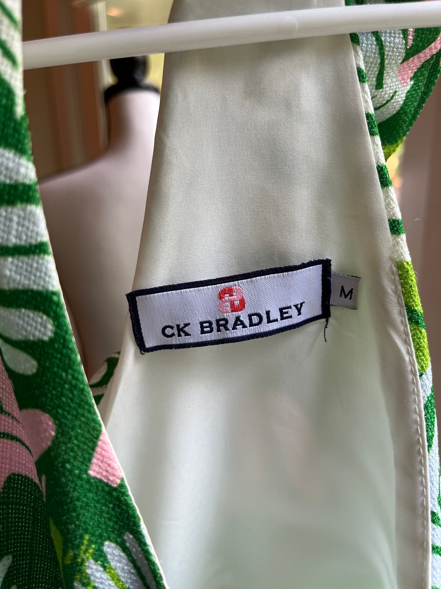 CK Bradley Sleeveless Tropical Print Dress (M)
