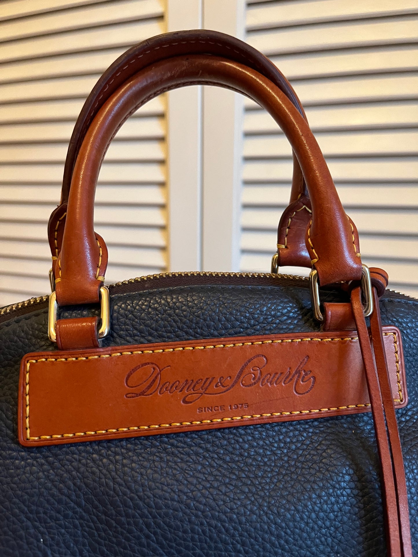 Dooney & Bourke Navy Leather Handbag