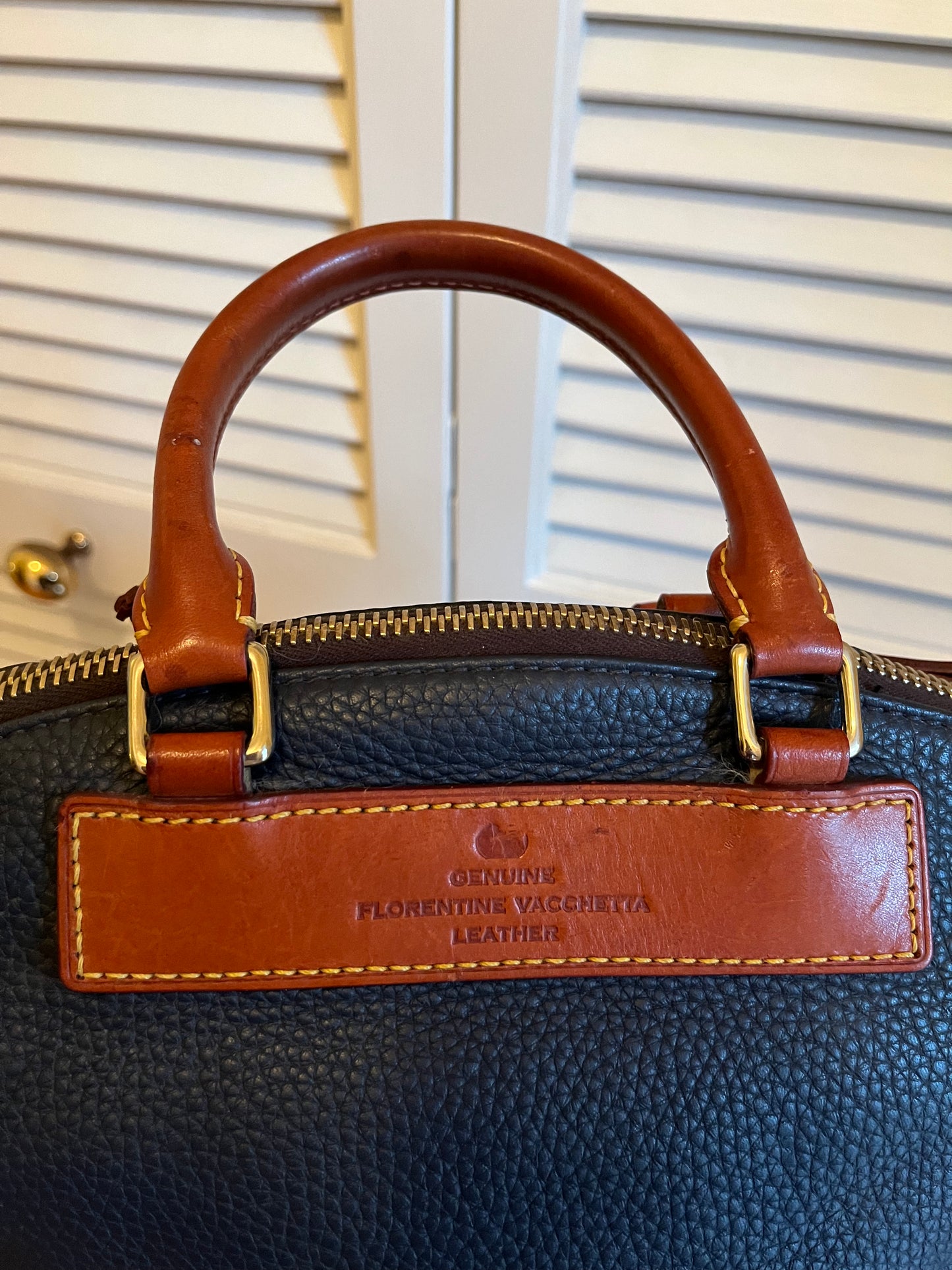 Dooney & Bourke Navy Leather Handbag