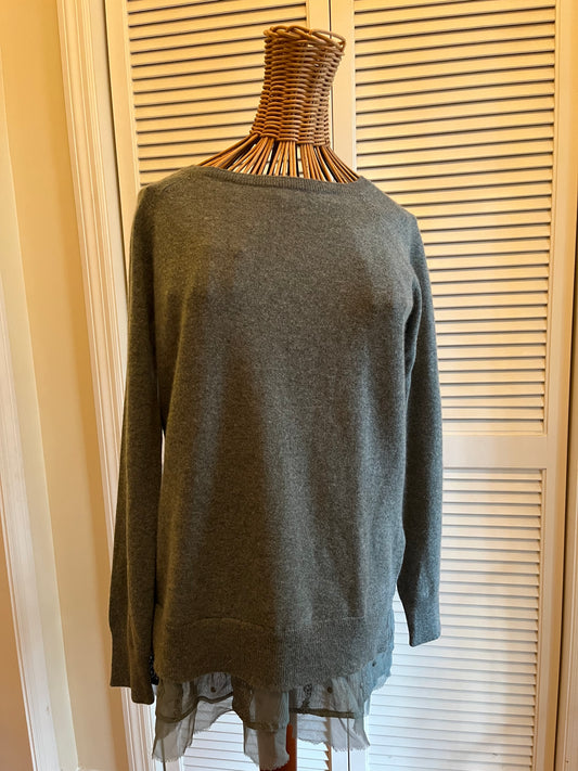 Garnet Hill Cashmere Tunic Sweater (S/M)