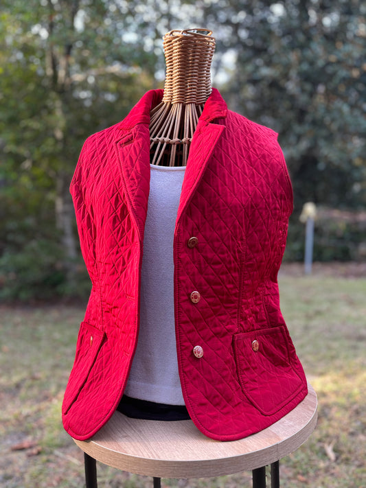 Talbots Diamond Quilted Vest (S)