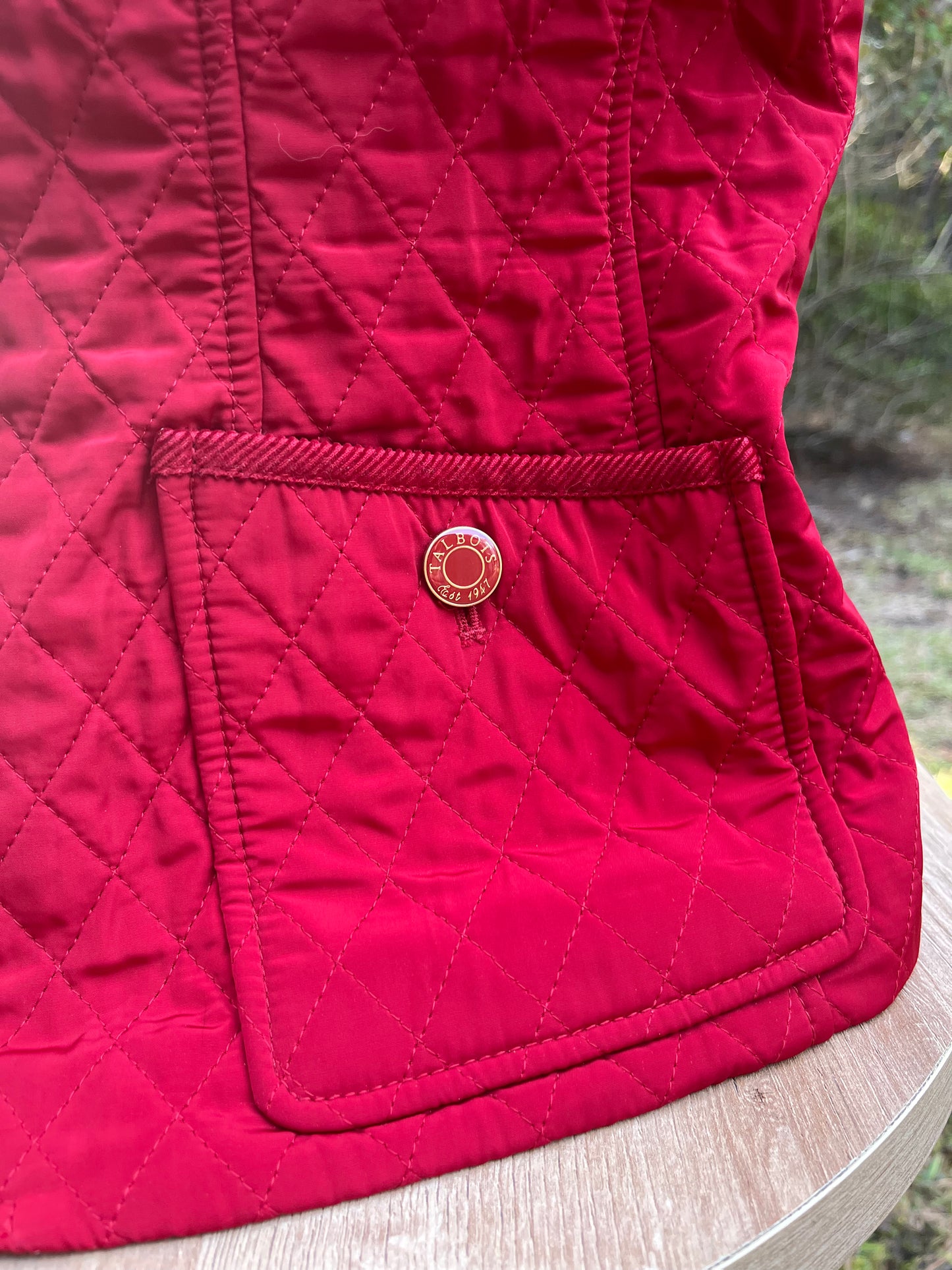 Talbots Diamond Quilted Vest (S)