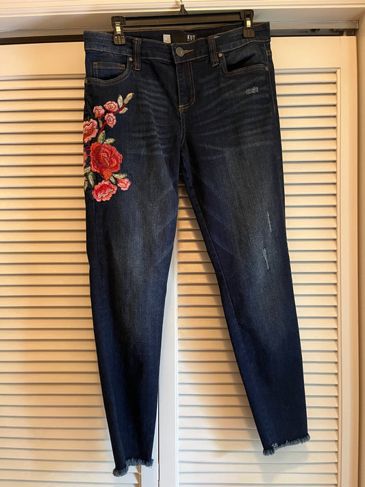 KUT Embroidered Jeans (8)