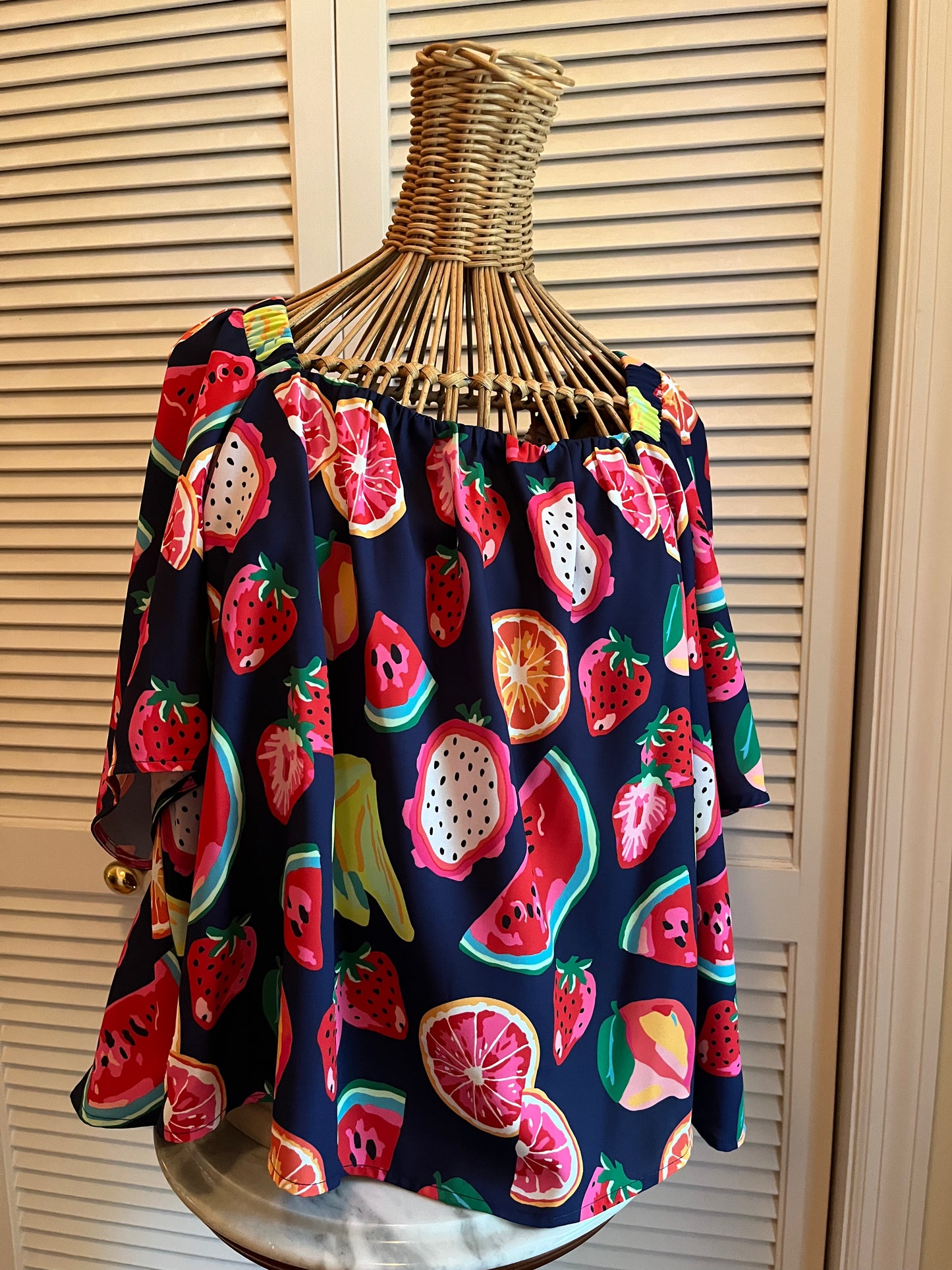 Crosby by Mollie Burch Fruit Print Top (XL)