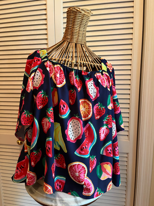 Crosby by Mollie Burch Fruit Print Top (XL)