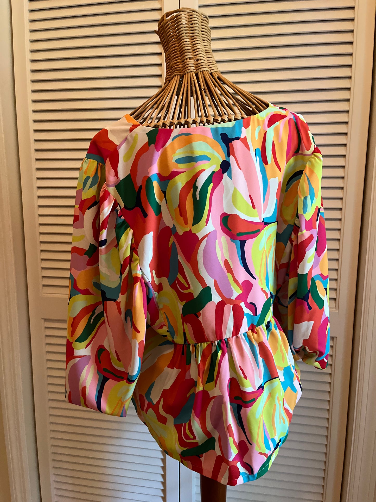 Crosby by Mollie Burch Peplum Blouse (XL)