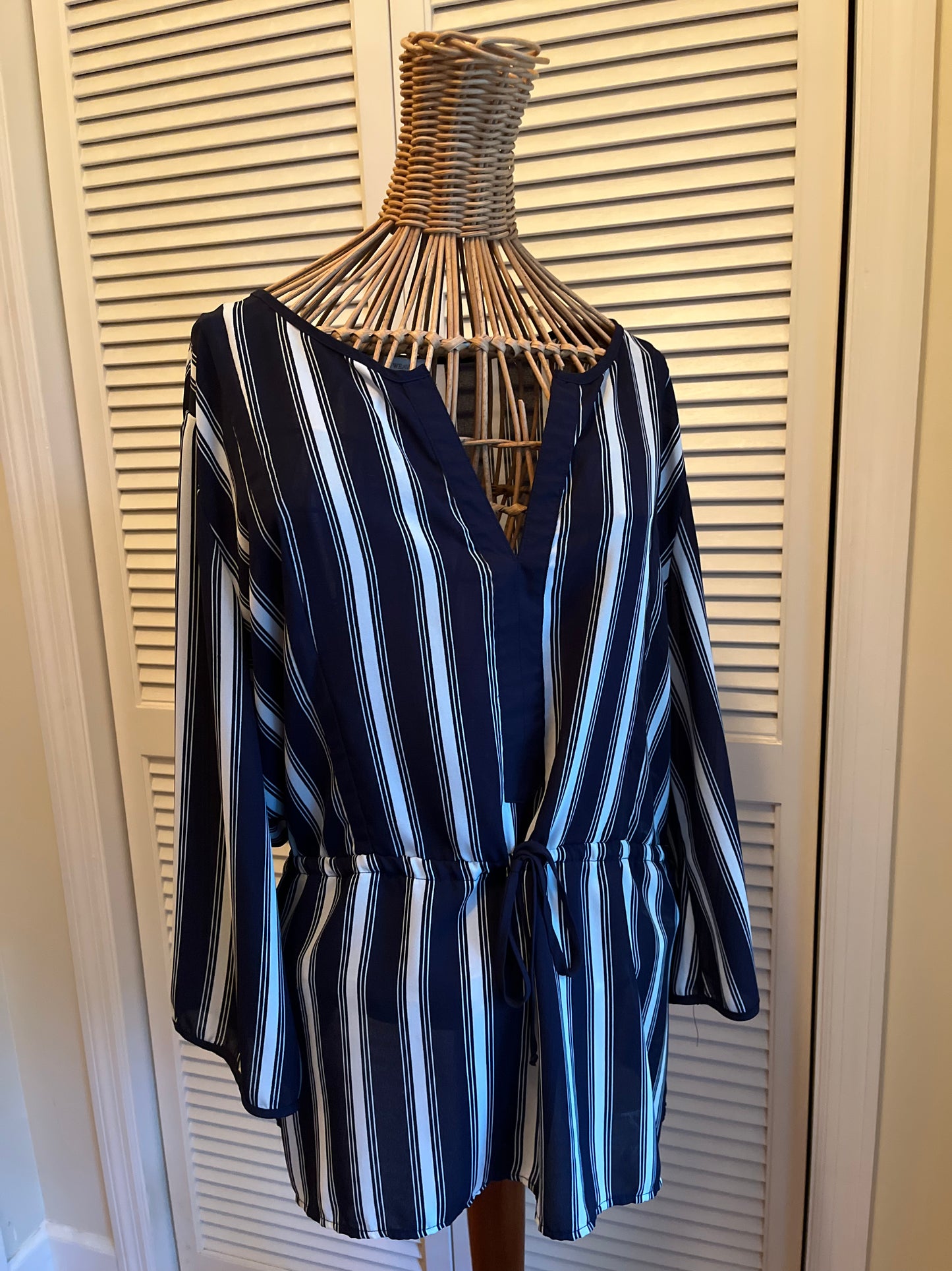 Ellen Weaver Drawstring Tunic Top (2XL)