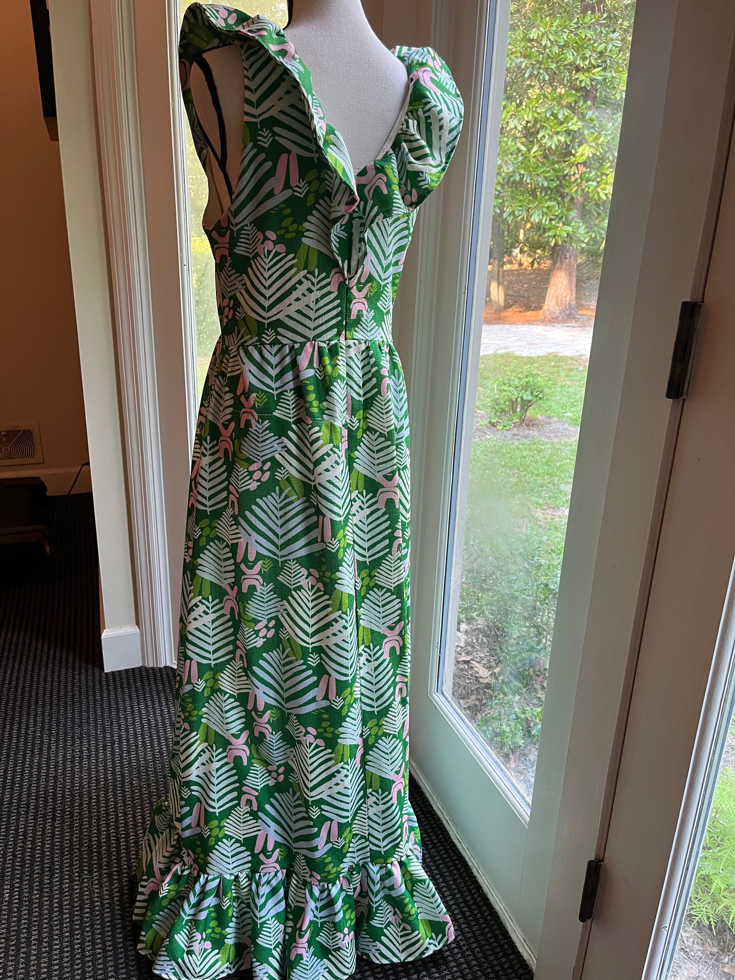 CK Bradley Sleeveless Tropical Print Dress (M)