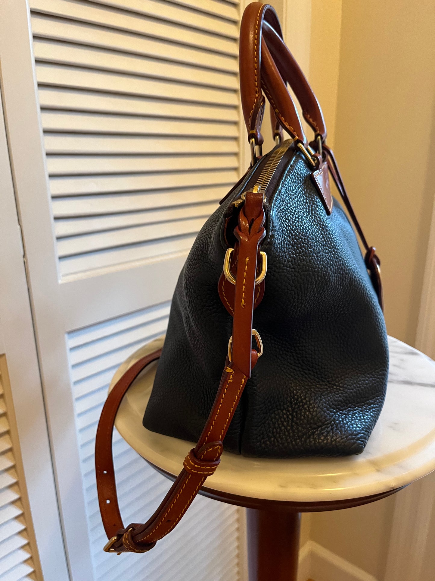 Dooney & Bourke Navy Leather Handbag