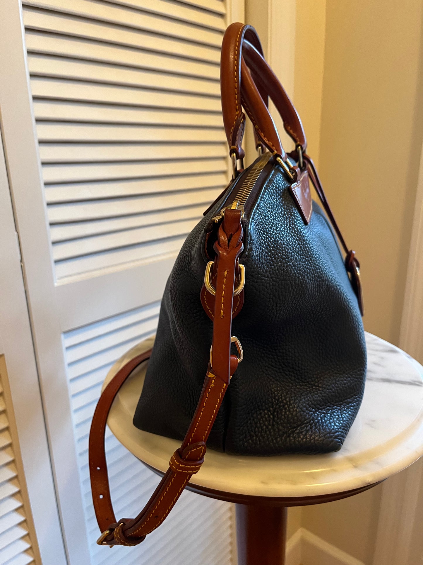 Dooney & Bourke Navy Leather Handbag