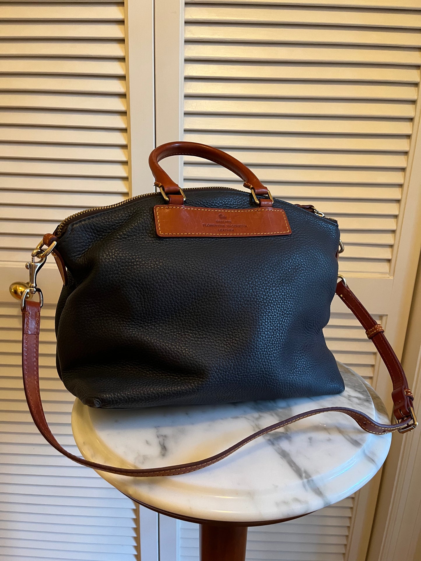 Dooney & Bourke Navy Leather Handbag